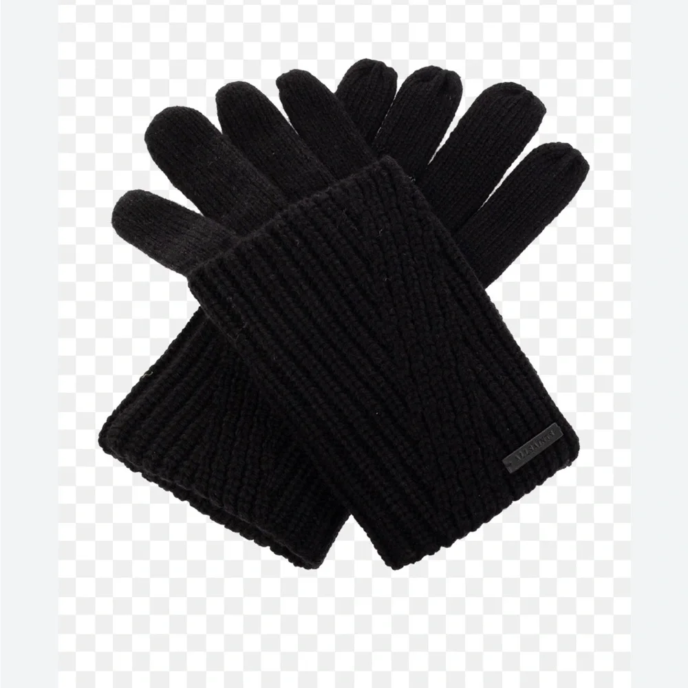 Allsaints Traveling Rib Foldover Gloves black  $59 new